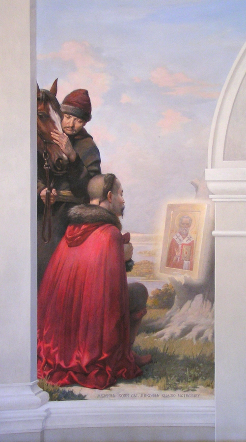 Church of St Nicholas the Wonderworker on Askold's Grave. Murals