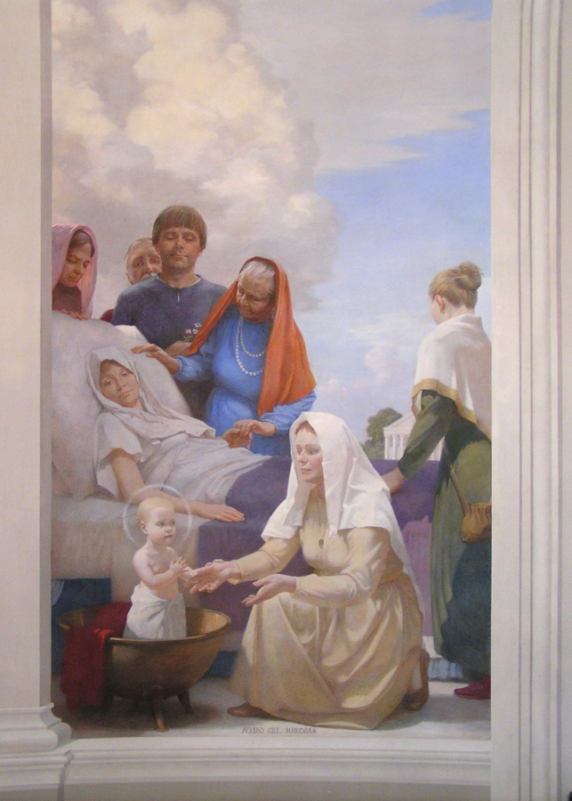 Church of St Nicholas the Wonderworker on Askold's Grave. Murals
